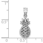 Carica l&#39;immagine nel visualizzatore di Gallery, 14k White Gold Pineapple 3D Pendant Charm
