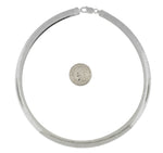 Carregar imagem no visualizador da galeria, Sterling Silver 8mm Diamond Cut Cubetto Omega Choker Necklace Pendant Chain
