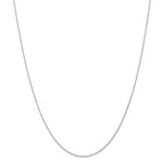 Carica l&#39;immagine nel visualizzatore di Gallery, 14k White Gold 1.15mm Cable Rope Choker Necklace Pendant Chain
