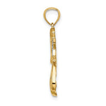 Afbeelding in Gallery-weergave laden, 14k Yellow Gold Angel with a Star Pendant Charm
