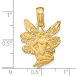 將圖片載入圖庫檢視器 14k Yellow Gold Celestial Fairy Pendant Charm
