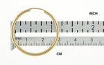 Lataa kuva Galleria-katseluun, 14K Yellow Gold 30mm x 2mm Round Endless Hoop Earrings
