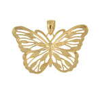 Ladda upp bild till gallerivisning, 14k Yellow Gold and Rhodium Butterfly Pendant Charm
