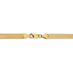 Afbeelding in Gallery-weergave laden, 14k Yellow Gold 5mm Silky Herringbone Bracelet Anklet Choker Necklace Pendant Chain
