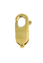 Indlæs billede til gallerivisning 14k 10k Yellow White Gold Lightweight 13.5mm x 5.25mm Lobster Clasp Jewelry Findings

