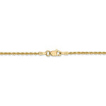 Carica l&#39;immagine nel visualizzatore di Gallery, 14k Yellow Gold 1.50mm Diamond Cut Rope Bracelet Anklet Choker Necklace Pendant Chain
