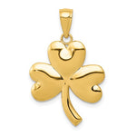 Load image into Gallery viewer, 14k Yellow Gold Celtic Shamrock Clover Pendant Charm
