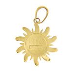 Load image into Gallery viewer, 14k Yellow Gold Celestial Sun Pendant Charm
