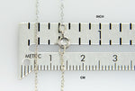 Carregar imagem no visualizador da galeria, 14k White Gold 0.60mm Thin Cable Rope Necklace Pendant Chain
