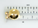 Загрузить изображение в средство просмотра галереи, 14k Yellow Gold Non Pierced Clip On Hammered Ball Omega Back Earrings 12mm
