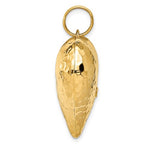 Load image into Gallery viewer, 14K Yellow Gold Puffy Hammered Heart 3D Hollow Large Pendant Charm
