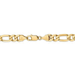 Загрузить изображение в средство просмотра галереи, 14K Yellow Gold 8.75mm Flat Figaro Bracelet Anklet Choker Pendant Necklace Chain
