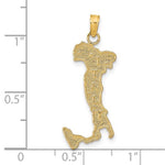 Φόρτωση εικόνας στο εργαλείο προβολής Συλλογής, 14k Yellow Gold Italy Map Pendant Charm
