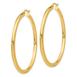 Afbeelding in Gallery-weergave laden, 14K Yellow Gold 50mm x 3mm Classic Round Hoop Earrings
