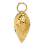 Load image into Gallery viewer, 14K Yellow Gold Puffy Hammered Heart 3D Hollow Pendant Charm
