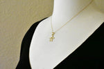 Lade das Bild in den Galerie-Viewer, 14k Yellow Gold Peace Sign Turtle Open Back Pendant Charm
