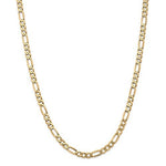 Charger l&#39;image dans la galerie, 14K Yellow Gold 5.25mm Flat Figaro Bracelet Anklet Choker Necklace Pendant Chain
