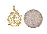 Load image into Gallery viewer, 14K Yellow Gold New York City NYC Big Apple Pendant Charm
