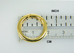 將圖片載入圖庫檢視器 14K Yellow Gold 20mm Round Link Lock Hinged Push Clasp Bail Enhancer Connector Hanger for Pendants Charms Bracelets Anklets Necklaces
