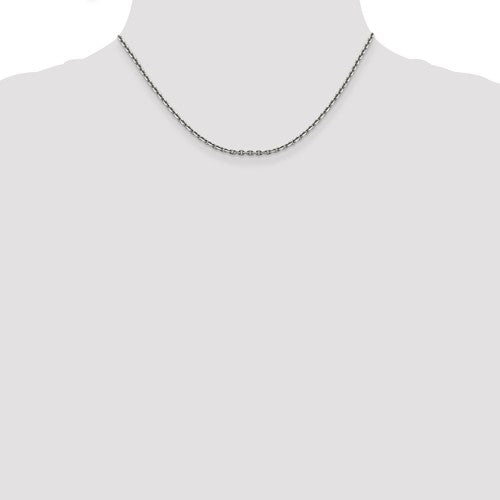 14K White Gold 2.50mm Diamond Cut Cable Bracelet Anklet Choker Necklace Pendant Chain