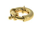 Lataa kuva Galleria-katseluun, 14K Yellow White Gold Large Jumbo Spring Clasp 12mm 14mm 16mm for Necklace Bracelet Chain Charm Hanger Connector Enhancer

