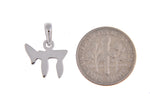 이미지를 갤러리 뷰어에 로드 , 14k White Gold Chai Jewish Small Pendant Charm
