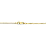 이미지를 갤러리 뷰어에 로드 , 10K Yellow Gold 1.25mm Box Bracelet Anklet Choker Necklace Pendant Chain
