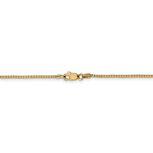 14K Yellow Gold 1.10mm Box Bracelet Anklet Necklace Choker Pendant Chain