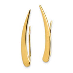 Load image into Gallery viewer, 14k Yellow Gold Fancy Pointed Ear Climber Earrings
