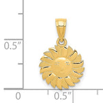 Load image into Gallery viewer, 14k Yellow Gold Sun Celestial Small Pendant Charm
