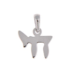 Afbeelding in Gallery-weergave laden, 14k White Gold Chai Jewish Small Pendant Charm
