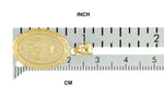 Załaduj obraz do przeglądarki galerii, 14k Yellow Gold Blessed Virgin Mary Miraculous Medal Pendant Charm
