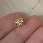 Load and play video in Gallery viewer, 14K Yellow Gold Flowers Barrel Bead Chain Slide Pendant Charm
