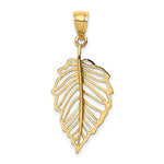 Load image into Gallery viewer, 14k Yellow Gold Polished Leaf Pendant Charm
