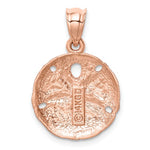 Load image into Gallery viewer, 14k Rose Gold Sand Dollar Starfish Pendant Charm
