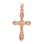 Load image into Gallery viewer, 14k Rose Gold Latin Cross Pendant Charm
