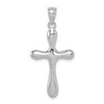 Load image into Gallery viewer, 14k White Gold Latin Cross Pendant Charm
