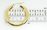 Load image into Gallery viewer, 14K Yellow Gold Classic Round Hoop Earrings 29mmx4mm
