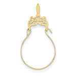Load image into Gallery viewer, 14K Yellow Gold Filigree Charm Holder Pendant
