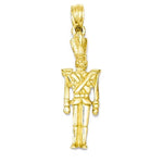 Load image into Gallery viewer, 14k Yellow Gold Toy Soldier 3D Pendant Charm - [cklinternational]
