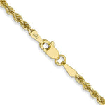 Carregar imagem no visualizador da galeria, 10k Yellow Gold 2.25mm Diamond Cut Rope Bracelet Anklet Choker Necklace Pendant Chain
