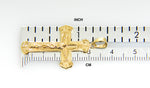 Afbeelding in Gallery-weergave laden, 14k Yellow Gold Cross Crucifix Pendant Charm
