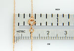 Загрузить изображение в средство просмотра галереи, 14k Rose Gold 0.50mm Thin Cable Rope Necklace Pendant Chain
