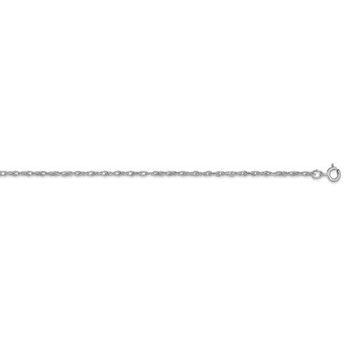 14K White Gold 1.35mm Cable Rope Bracelet Anklet Choker Necklace Pendant Chain
