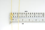 Cargar imagen en el visor de la galería, 14k Yellow Gold 0.75mm Polished Cable Bracelet Anklet Choker Necklace Pendant Chain
