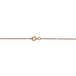 Carica l&#39;immagine nel visualizzatore di Gallery, 14k Yellow Gold 0.60mm Thin Cable Rope Necklace Pendant Chain
