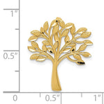 Charger l&#39;image dans la galerie, 14k Yellow Gold Tree of Life Chain Slide Pendant Charm
