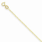 Carica l&#39;immagine nel visualizzatore di Gallery, 14k Yellow Gold 0.95mm Cable Rope Necklace Pendant Chain
