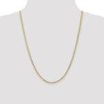 Load image into Gallery viewer, 14K Yellow Gold 3mm Open Concave Curb Bracelet Anklet Choker Necklace Pendant Chain
