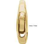 Carica l&#39;immagine nel visualizzatore di Gallery, 14K Yellow Gold or Sterling Silver Infinity Design Lobster Clasp Jewelry Findings
